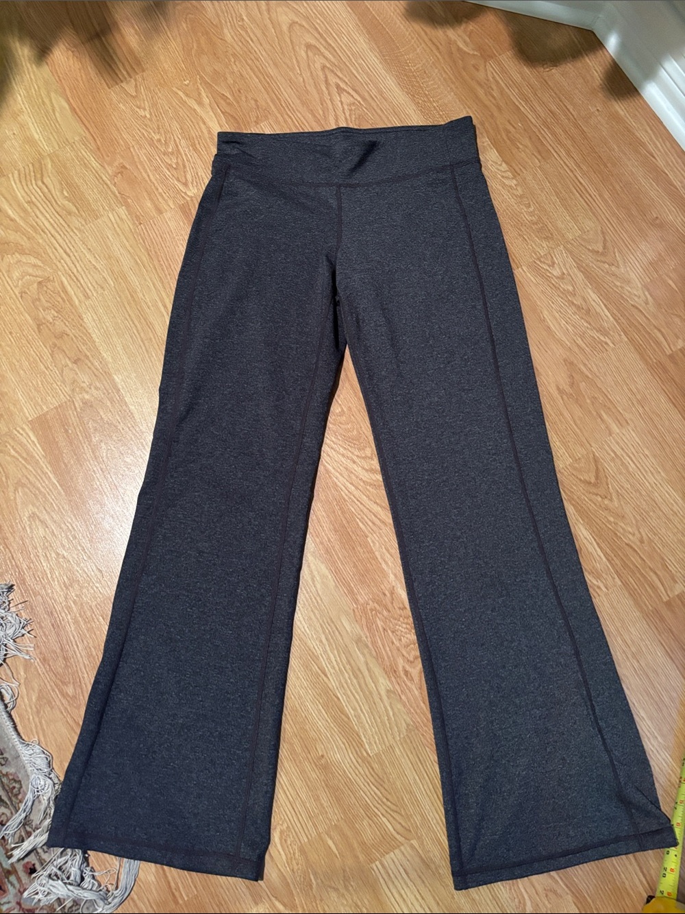 Athleta medium rise flare women Dark Gray Wide-Leg Ponte Pants